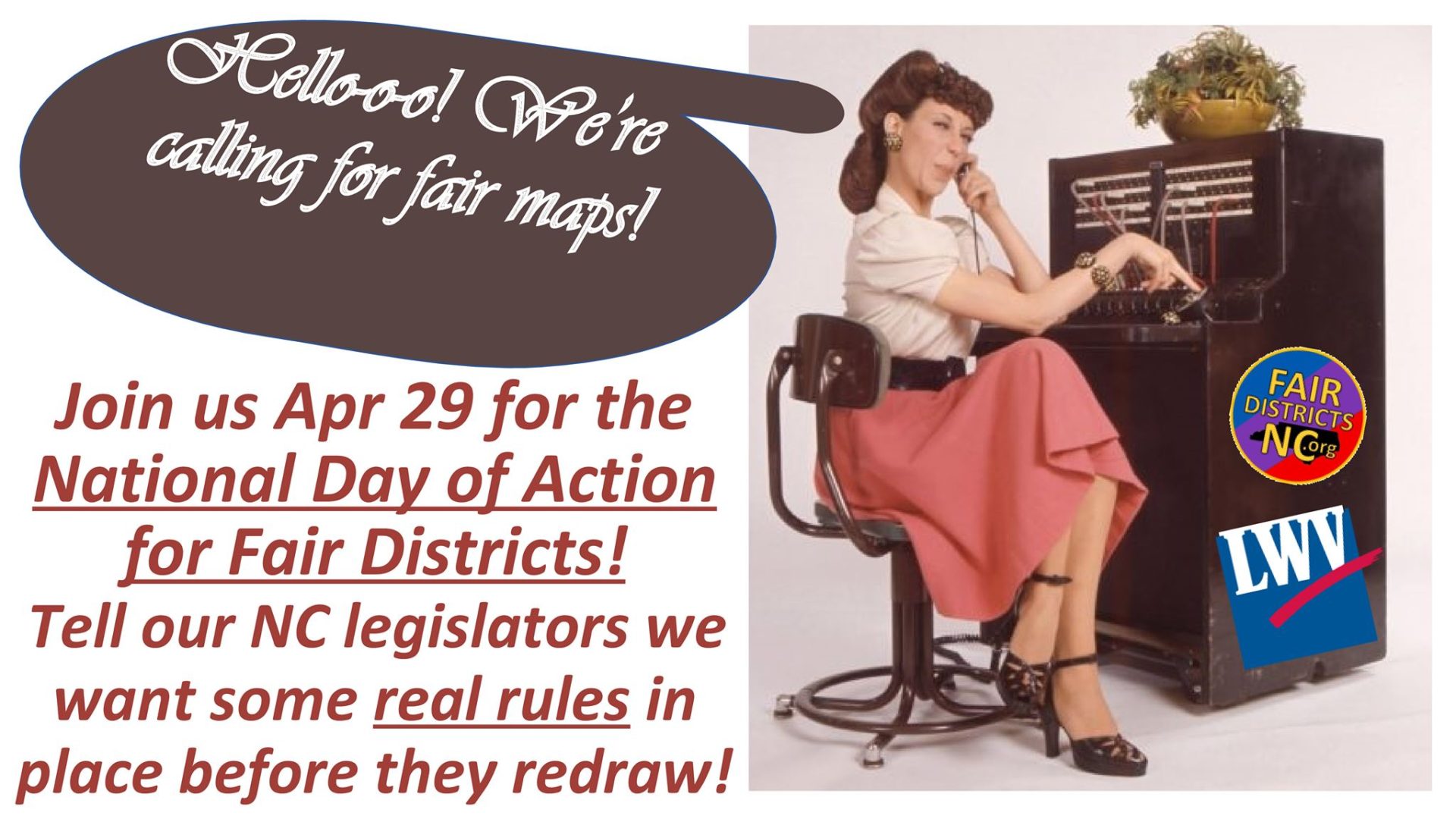 National Day Of Action For Fair Districts League Of Women Voters Asheville Buncombe 