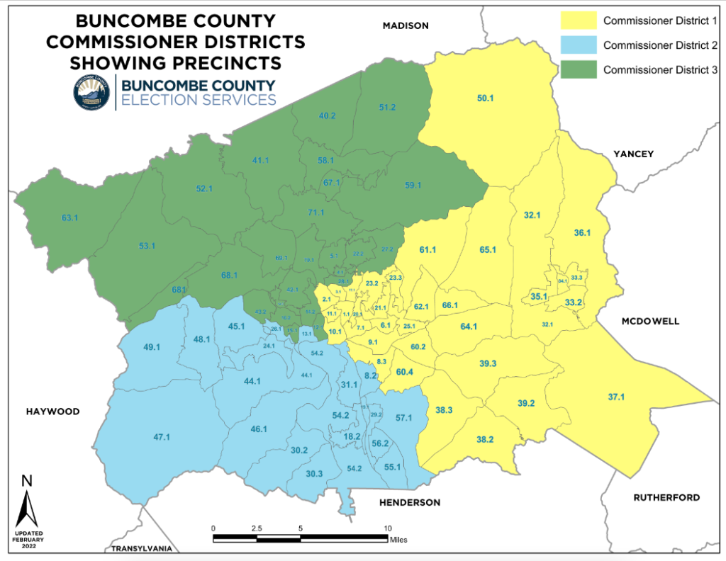 County Districts League of Women Voters Asheville