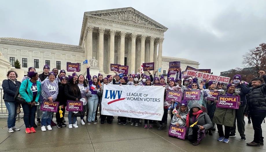 People Over Politics Rally SCOTUS Moore V Harper - League Of Women ...